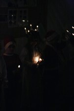 Ida i luciatåget på Prästängsgården Ida i luciatåget på Prästängsgården